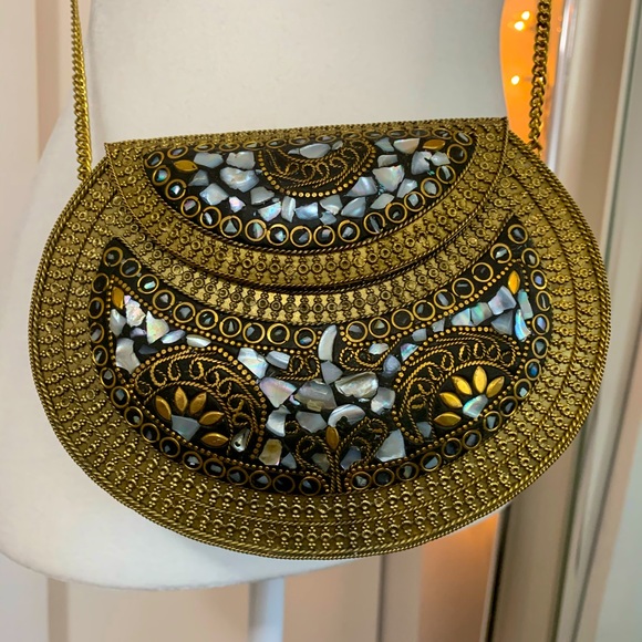 Metal Embellished Bag - Picture 1 of 9